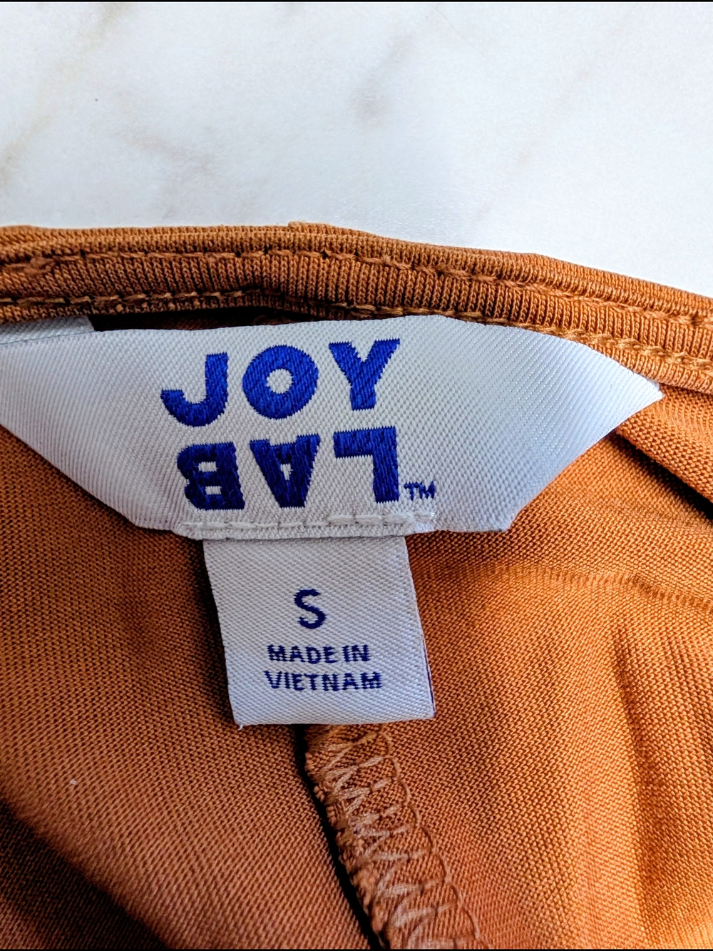JoyLab Rust Ruched Drawstring V-Neck Long-Sleeve Crop Top - Picture 4 of 4